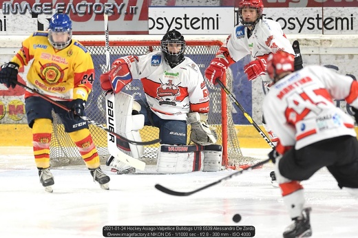 2021-01-24 Hockey Asiago-Valpellice Bulldogs U19 5539 Alessandro De Zordo
